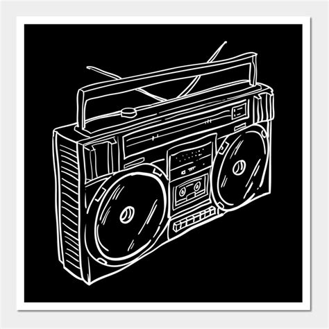 80s And 90s Old School Music Hip Hop Beatbox Boombox By Debora In 2023