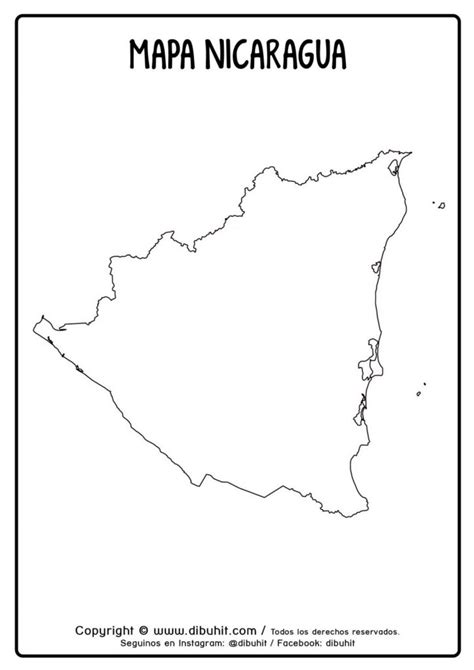 Mapa De Nicaragua Dibuhit