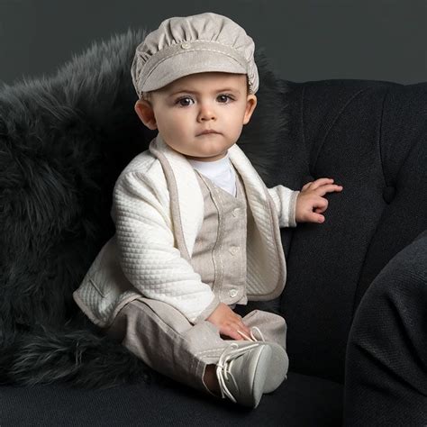 Baby boy baptism outfit set * boy christening costume *greek orthodox * white grey suit * leather shoes code : Our Braden 3-Piece Christening suit is the perfect outfit ...