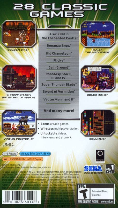Sega Genesis Collection 2006 Box Cover Art Mobygames
