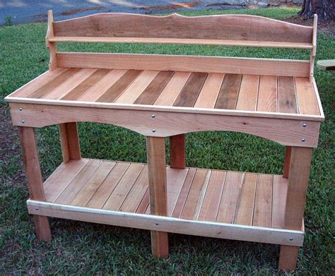 Cedar Potting Table Plans Pdf Woodworking