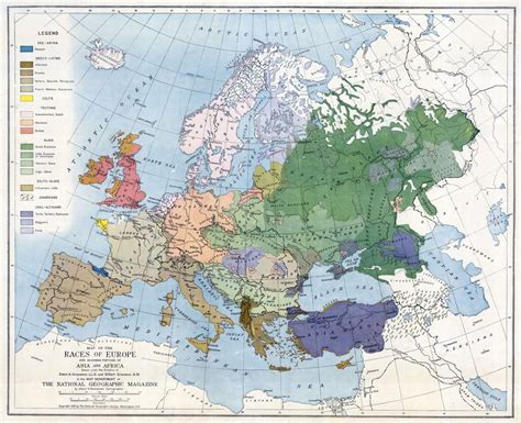 A 1919 National Geographic Map Of The Ethnic Maps On The Web