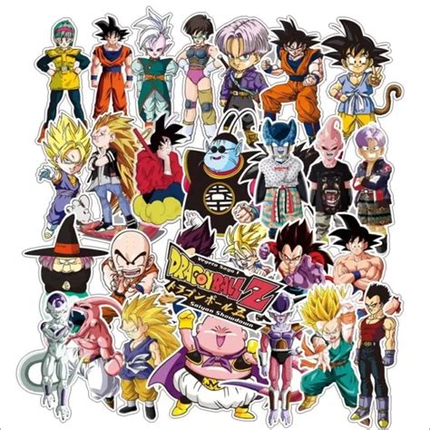 100 Dragon Ball Stickers Anime Super Saiyan Goku Teen Decal Skateboard