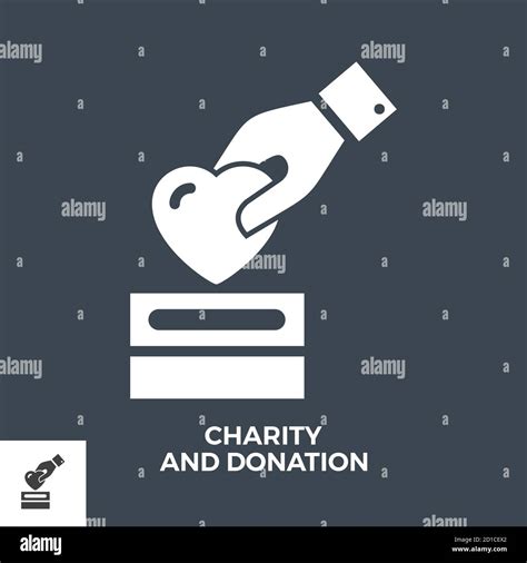 Charity And Donation Glyph Vector Icon Stock Vector Image And Art Alamy