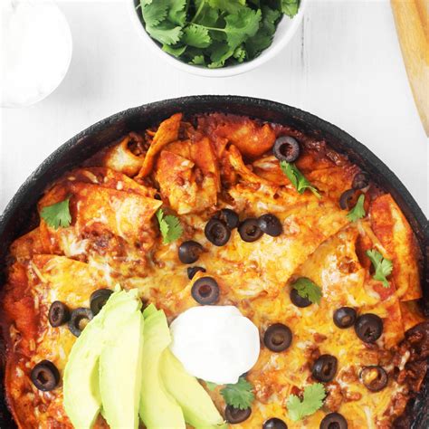 Grated cheddar cheese 3/4 c. Beef Enchilada Skillet - The Chic Site