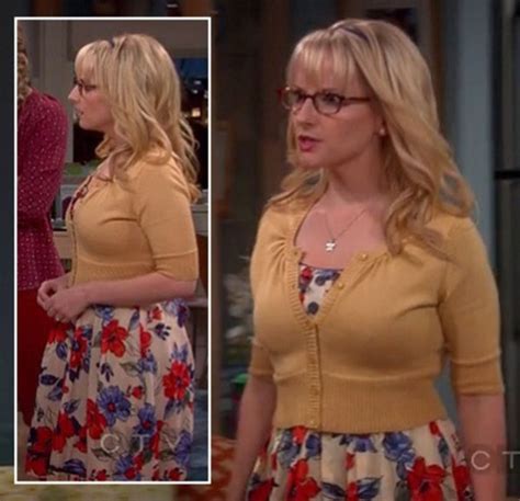 Bernadette Big Bang Theory Floral Dress Cardigan Melissa Rauch