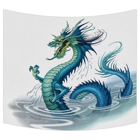 Gckg Golden Chinese Dragon Tapestry Wall Hangingwall Art Dorm Decor
