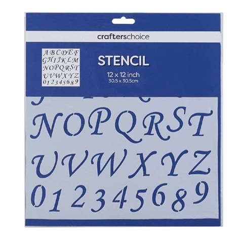 There are several romanization systems for georgian. Crafters Choice Cursive Alphabet & Number Stencil 12 x 12 in