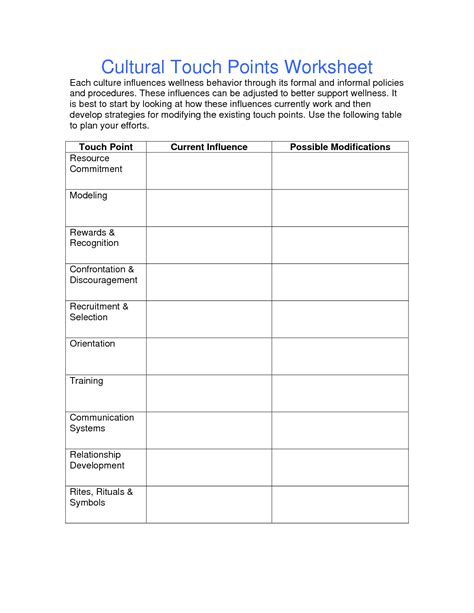 Personal Wellness Plan Worksheet Worksheeto Com