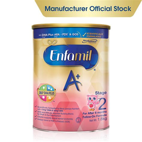 Click on the image to make it bigger. Enfamil A+ Stage 2 Infant Formula Baby Milk Powder 360DHA ...