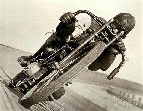 Board Track Racer 1921 Motorcycle Vintage Photograph By Thomas Pollart