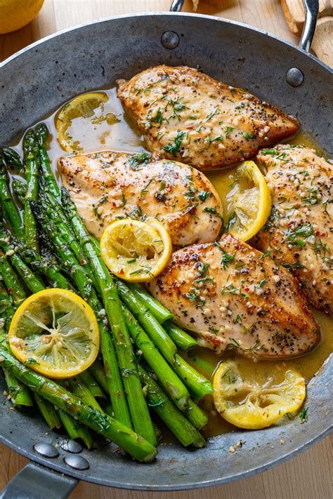 4 medium cloves garlic, thinly sliced. Lemon and Dill Butter Garlic Chicken and Asparagus ...