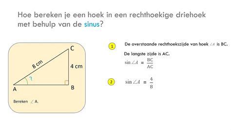 Hoe Bereken Je Een Hoek Met De Sinus Sol Sos Youtube