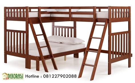 Gorden dengan desain yang simple dan minimalis banyak disukai oleh kaum milenial. Tempat Tidur Tingkat Anak Simple ( Sudut ) | Dekorasi ...
