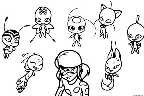 Coloriage miraculous et les kwamis à imprimer Paw Patrol Coloring Pages