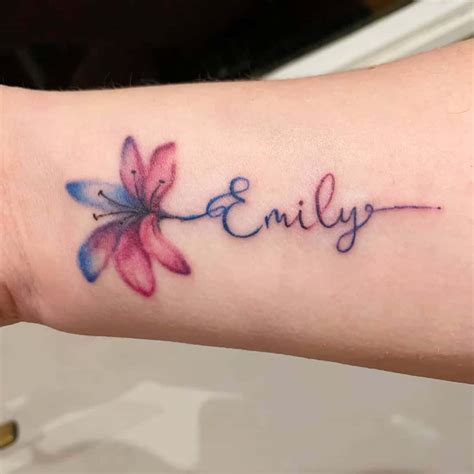 Lilly Name Tattoo