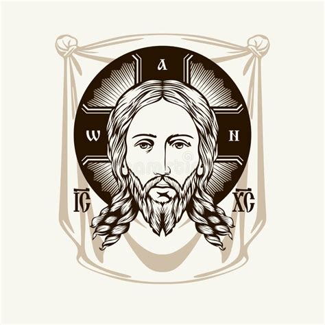 Jesus Face Ilustrações Vetores E Clipart De Stock 4317 Stock