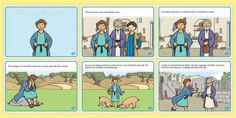 Preview Of The Prodigal Son Story Sequencing Prodigal Son Prodigal