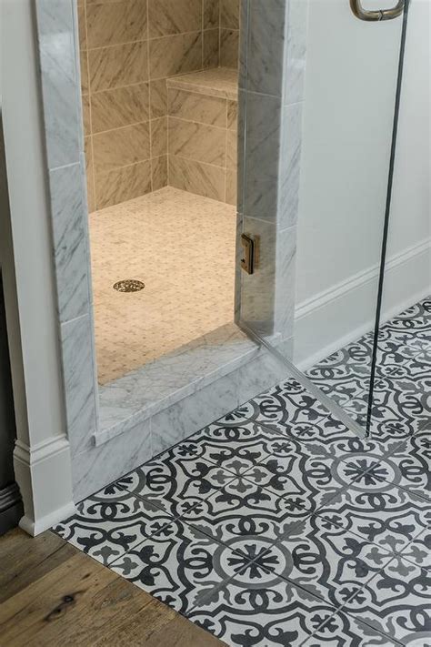 black and white mosaic bathroom floor tile flooring ideas