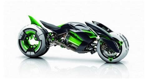 Who came up with the idea to build an ele. Concept J -La moto électrique à trois roues de Kawasaki à ...