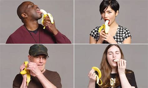 Watch 100 People Seductively Eat A Banana Daily Mail Online