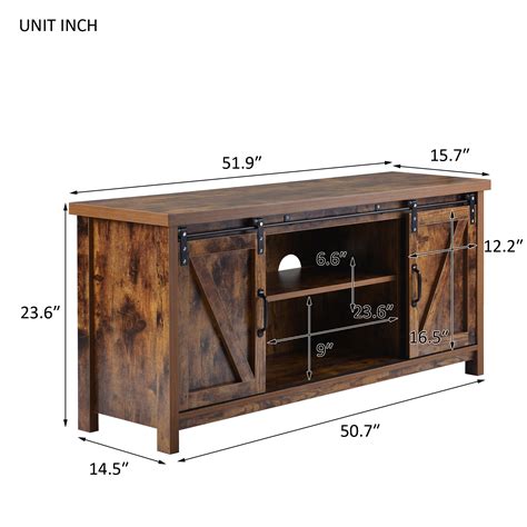 Buy Farmhouse 52 Tv Stands With Adjustable Leg Segmart Traditional