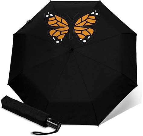 Illinois Monarch Butterfly Automatic Tri Fold Umbrella