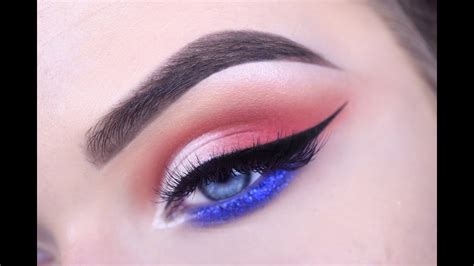 Fourth of july makeup tutorials are here! FOURTH OF JULY | Half Cut Crease Eye Makeup Tutorial - YouTube