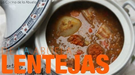Previous question and answers from this property. Lentejas de la abuela. La Cocina de la Abuela - YouTube