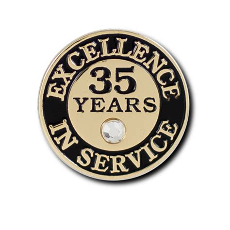 Excellence In Service 35 Year Pin Pinprosplus