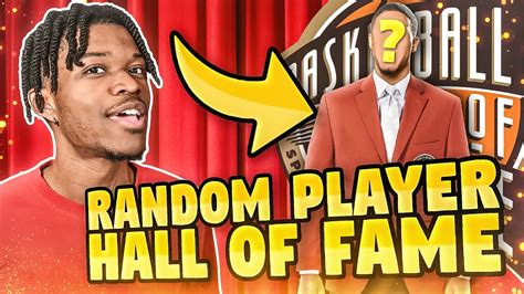 I Tried To Get A Random NBA Player Into The HALL OF FAME YouTube