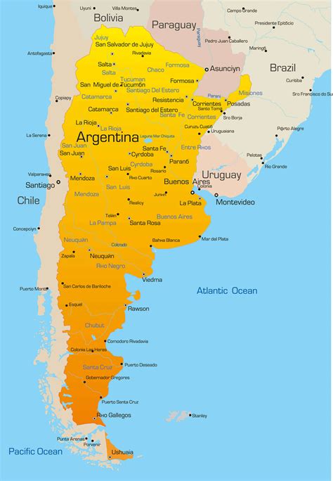 Argentina Map Map Location Cities Zoomable Maps And Full Size Large