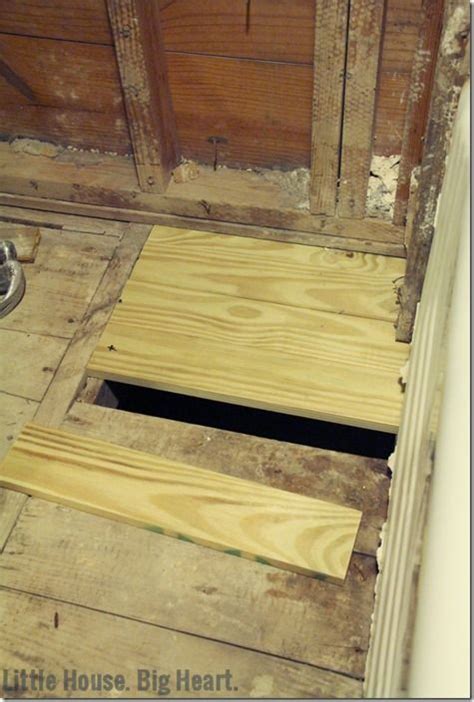 The 6x10 includes a tub and vanity so the floor is only about 10 x 4. How To Replace A Bathroom Subfloor - All About Bathroom