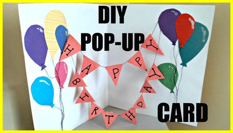 Diy How To Make A Popup Birthday Card Ejournalz
