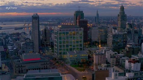 Montevideo Skyline 4k Skyline Montevideo Aerial Photography