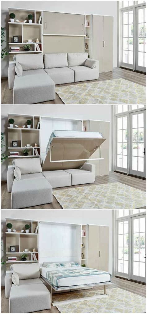 Looks great in our new guest cottage! 10 Murphy beds that convert any room to a bedroom in ...