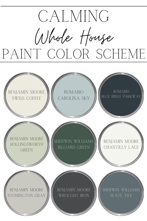 Color Palettes For Painting Rooms