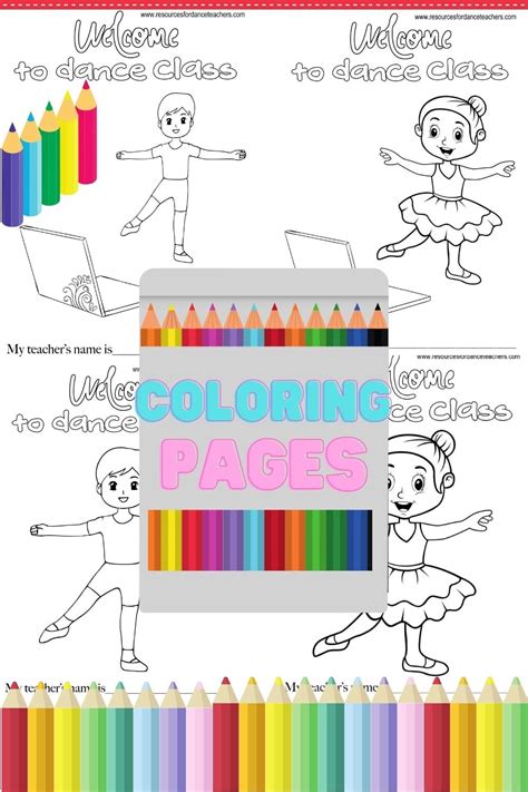 Open any of the printable files above by clicking the image or the link below the image. Welcome back to dance coloring page | Resources for Dance ...