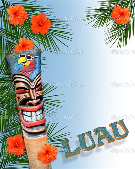 🔥 Download Luau Tiki Background Border Tropical By Josethomas