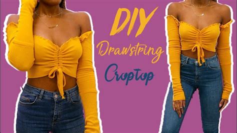 So to keep her father from blowing a gasket, i decided to make her. DIY DRAWSTRING CROP TOP | FASHION FIX EP 17 - YouTube in 2020 | Crop top fashion, Fashion, Tops