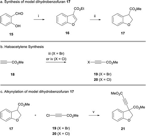 A Synthesis Of Model Dihydrobenzofuran Reagents And Conditions