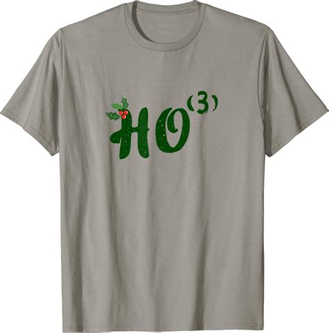 Ho Ho Ho Cubed Ho3 Math Wortspiel Weihnachten Lehrer Santa T Shirt