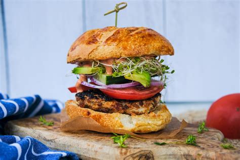 Lettuce and pickled onions in winter months; Chicken Ricotta Burgers | Everyday Gourmet with Blakely ...