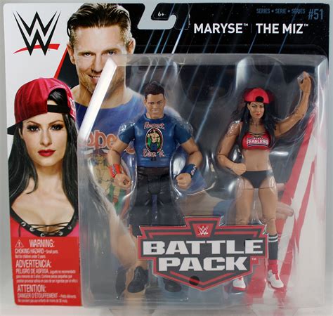 Wwe Maryse And The Miz Battle Packs 51 Toy Wrestling Action Figures Wwe