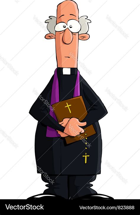 Catholic Priest Royalty Free Vector Image Vectorstock