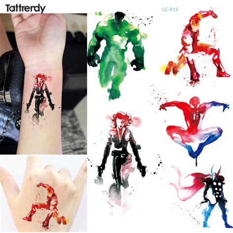Black Widow Tattoo Design Marvel Cute Simple Tattoos