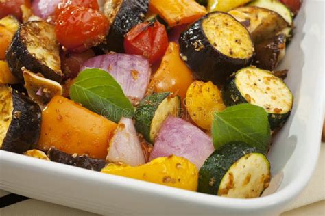 Ratatouille Roasted Mediterranean Vegetables Stock Image Image Of