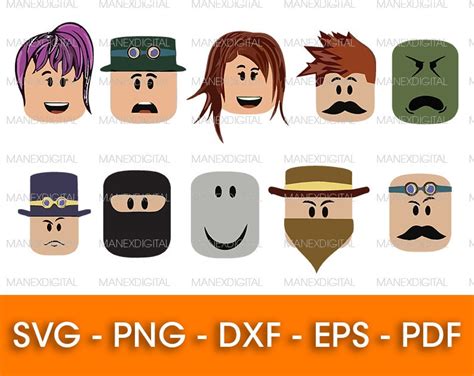 Roblox Face Bundle Svg Vector Roblox Cutfile Ready To Cut Etsy