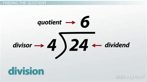Quotient Definition And Examples Video And Lesson Transcript