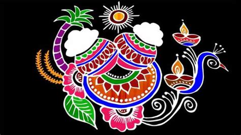 Pongal kolams and rangoli designs: Pongal Kolam 2020 With Dots | Pongal Rangoli Design